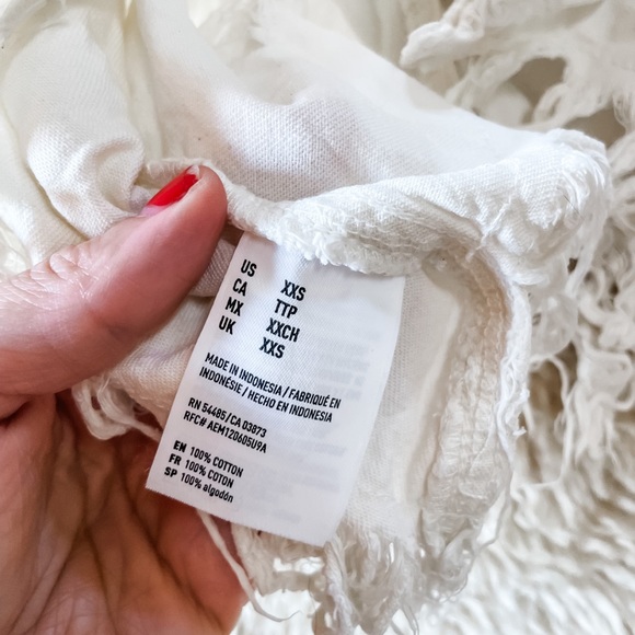 American Eagle Outfitters tank with distressing and fringe hem - Picture 6 of 6